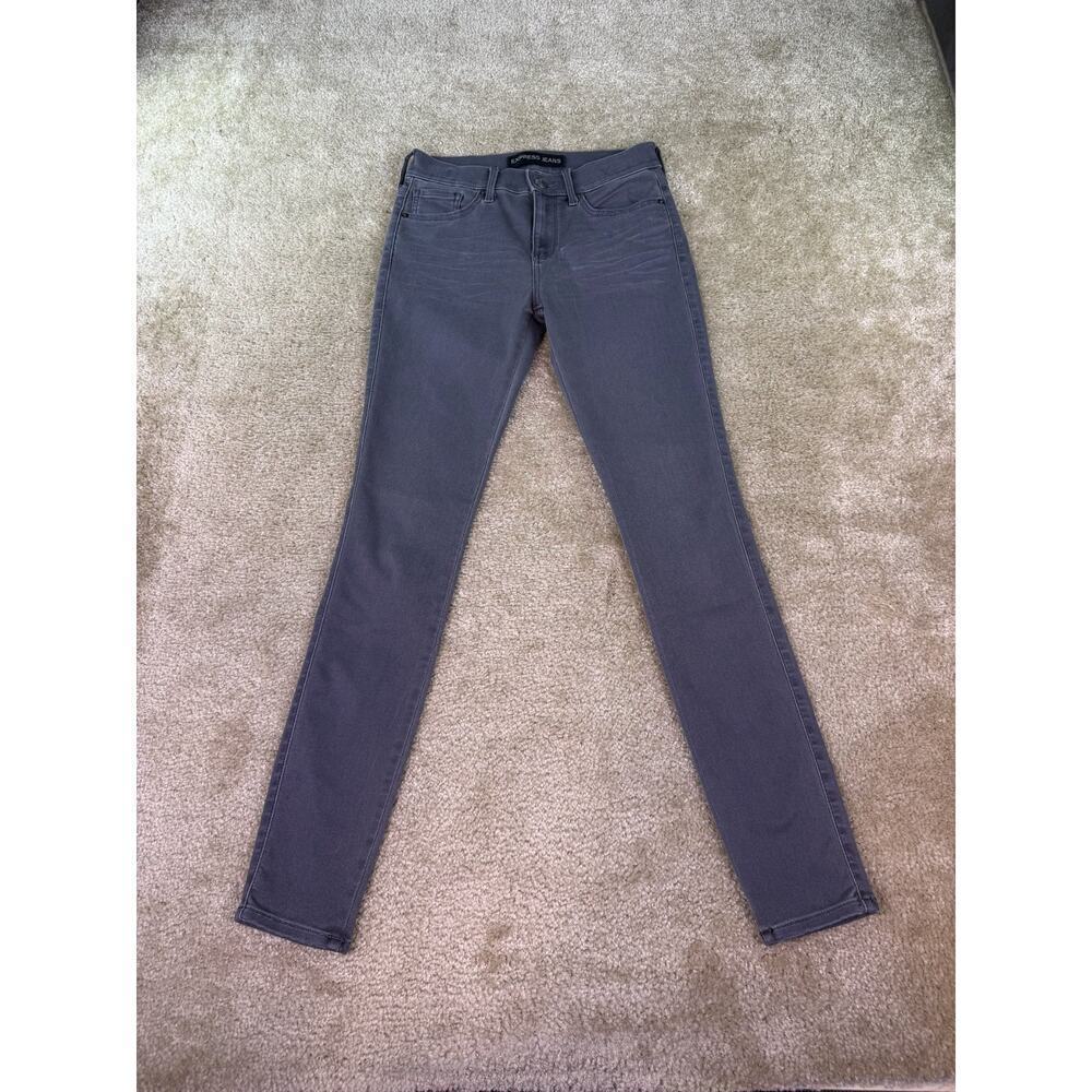 Express Womens Extreme Stretch Mid Rise Legging Jeans Size 0 0R Pants C517